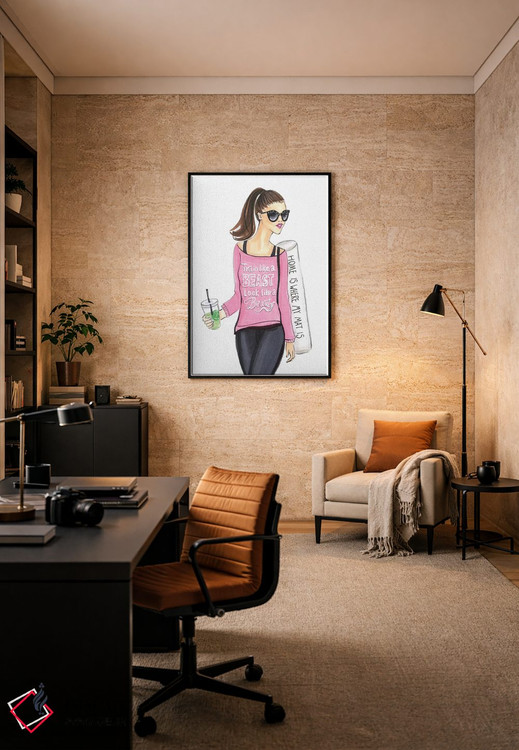 تابلو دکوراتیو یوگی اثر رونگرونگ دوو - D5B