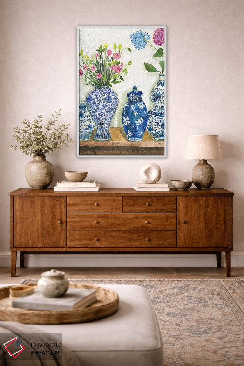 تابلو دکوراتیو مجموعه ظروف زنجبیلی اثر رونگرونگ دوو - D1W