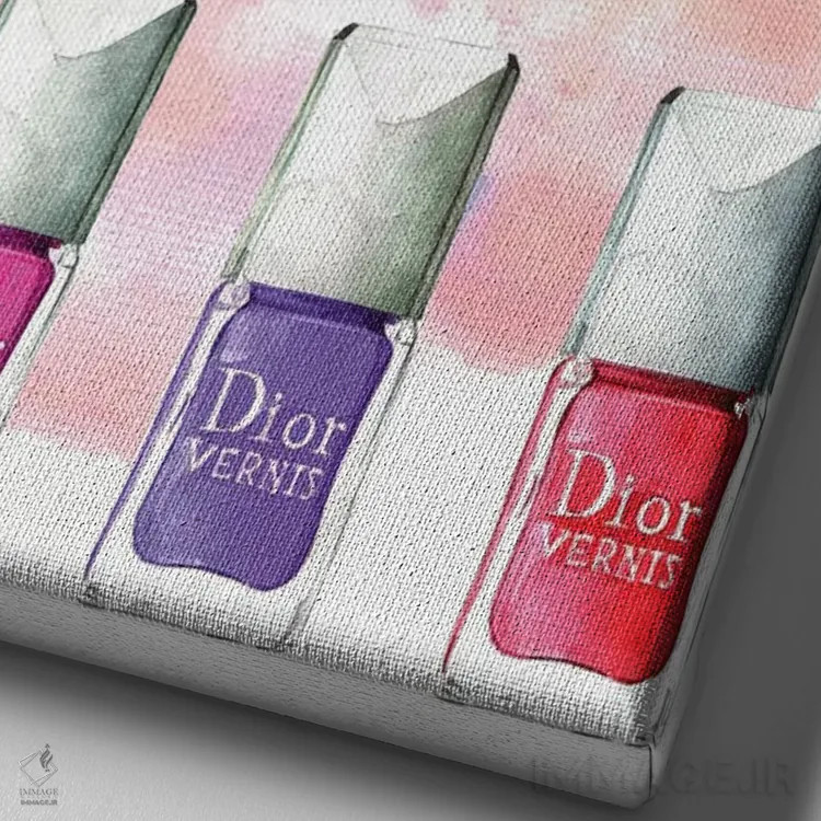 تابلو دکوراتیو لاک دیور اثر رونگرونگ دوو - نمای نزدیک بافت بوم