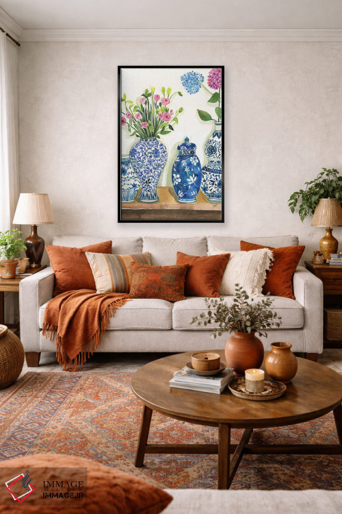 تابلو دکوراتیو مجموعه ظروف زنجبیلی اثر رونگرونگ دوو - D3B