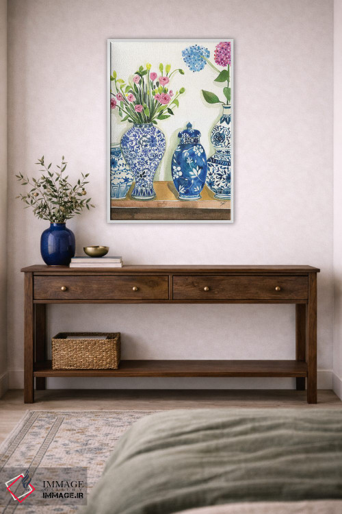 تابلو دکوراتیو مجموعه ظروف زنجبیلی اثر رونگرونگ دوو - D2W