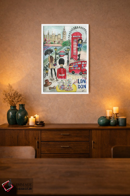 تابلو دکوراتیو لندن در بهار اثر رونگرونگ دوو - D1W
