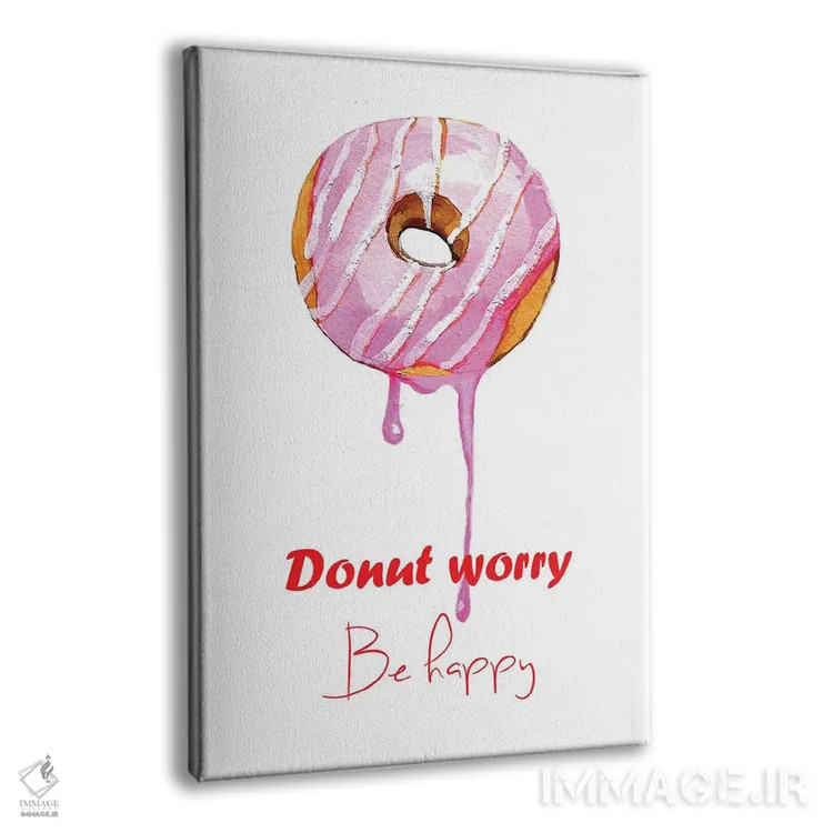 تابلو دکوراتیو دونات تکی اثر رونگرونگ دوو - نمای پرسپکتیو محصول