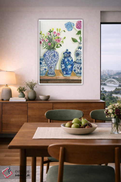 تابلو دکوراتیو مجموعه ظروف زنجبیلی اثر رونگرونگ دوو - D6W