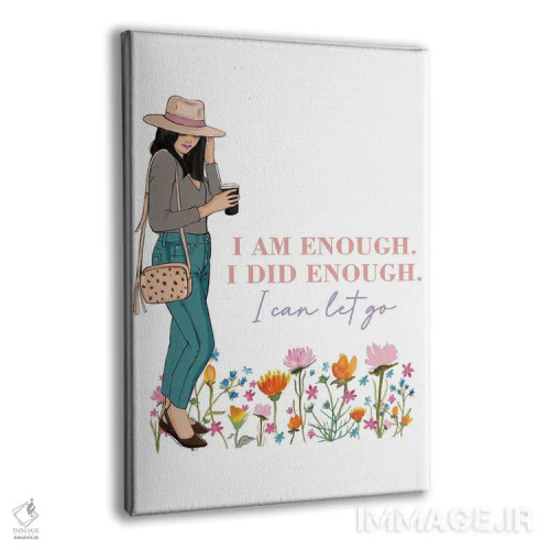 تابلو دکوراتیو من کافی هستم، کافی تلاش کردم اثر رونگرونگ دوو - نمای پرسپکتیو محصول