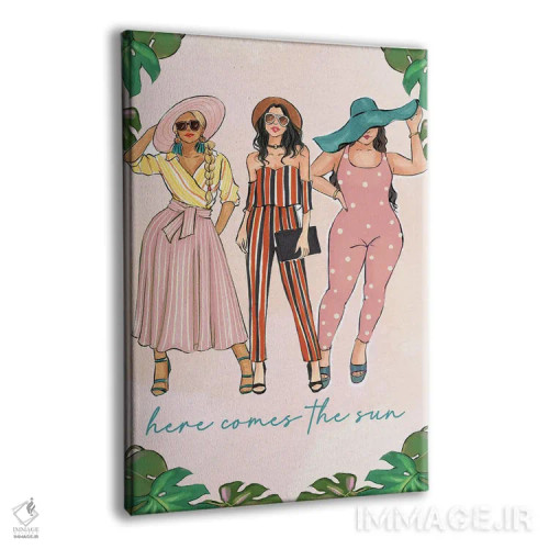 تابلو دکوراتیو اینک خورشید می آید اثر رونگرونگ دوو - نمای پرسپکتیو محصول