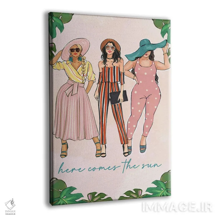 تابلو دکوراتیو اینک خورشید می آید اثر رونگرونگ دوو - نمای پرسپکتیو محصول