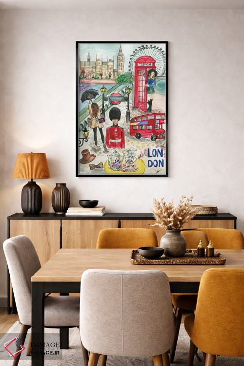 تابلو دکوراتیو لندن در بهار اثر رونگرونگ دوو - D5B
