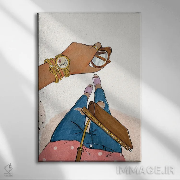 تابلو دکوراتیو خودت را دوست داشته باش اثر رونگرونگ دوو - نمای روبهرو روی دیوار