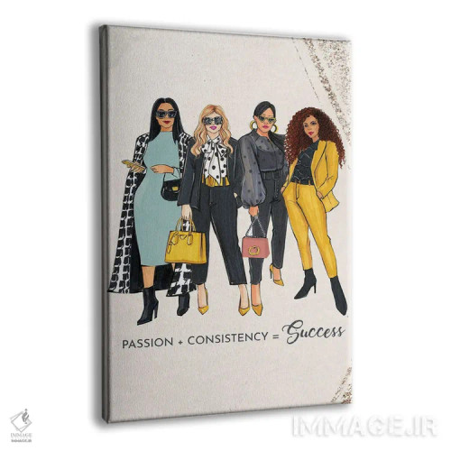 تابلو دکوراتیو اشتیاق و ثبات اثر رونگرونگ دوو - نمای پرسپکتیو محصول