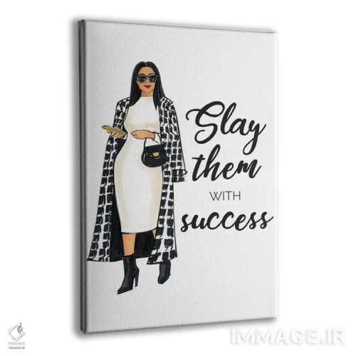 تابلو دکوراتیو آنها را با موفقیت از پا درآور اثر رونگرونگ دوو - نمای پرسپکتیو محصول