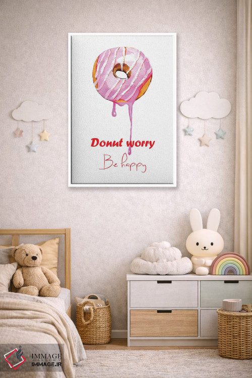 تابلو دکوراتیو دونات تکی اثر رونگرونگ دوو - D3W