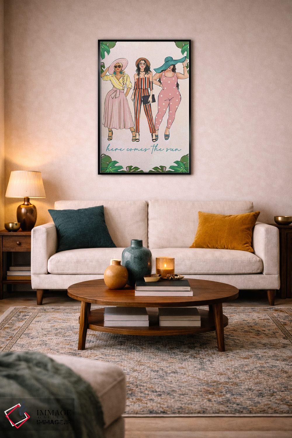 تابلو دکوراتیو اینک خورشید می آید اثر رونگرونگ دوو - D4B