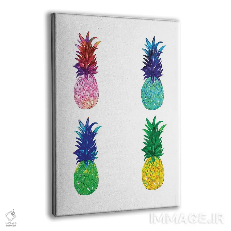 تابلو مینیمال آناناس اثر رونگرونگ دوو - نمای پرسپکتیو محصول