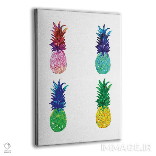 تابلو مینیمال آناناس اثر رونگرونگ دوو - نمای پرسپکتیو محصول