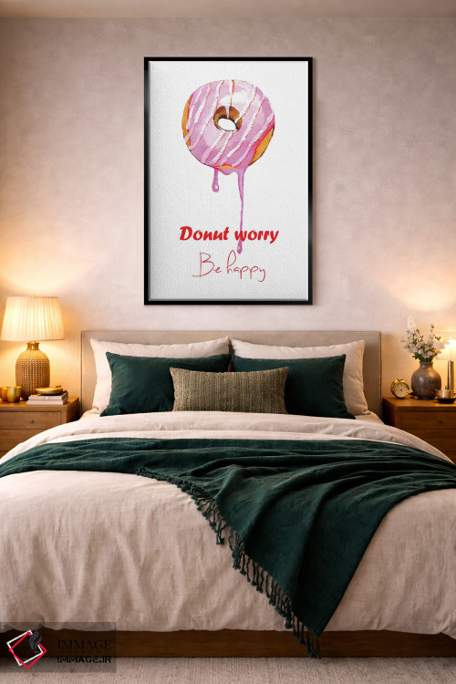 تابلو دکوراتیو دونات تکی اثر رونگرونگ دوو - D5B