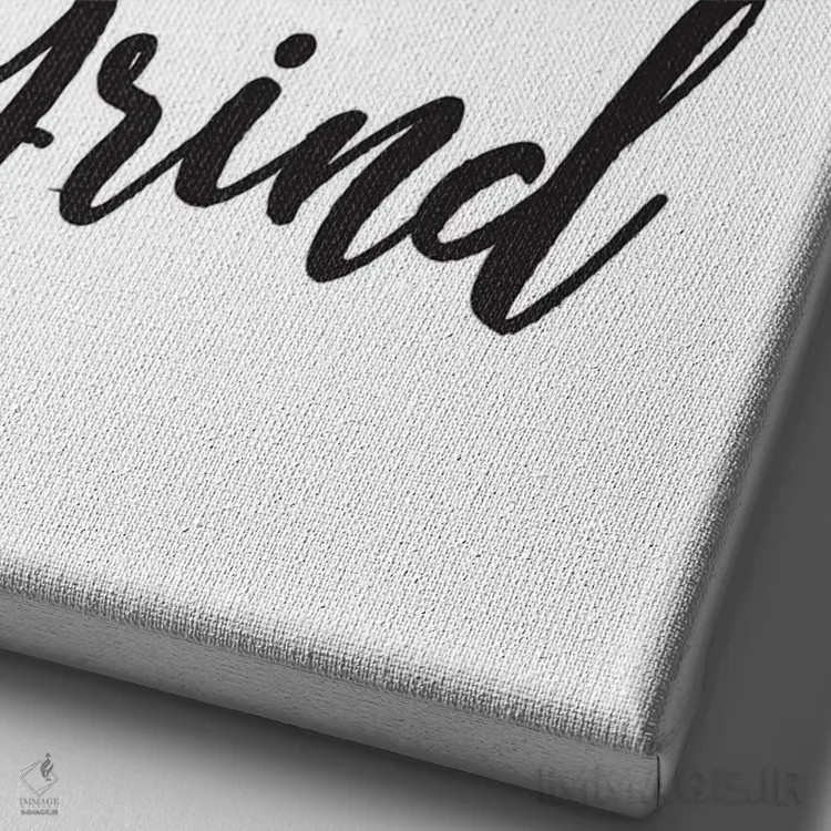 تابلو دکوراتیو بلند شو و بجنگ اثر رونگرونگ دوو - نمای نزدیک بافت بوم