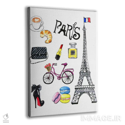 تابلو دکوراتیو پاریس اثر رونگرونگ دوو - نمای پرسپکتیو محصول