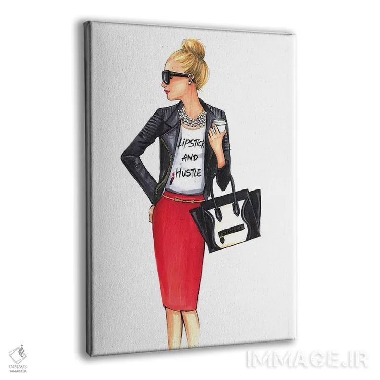 تابلو دکوراتیو دختر مدیر اثر رونگرونگ دوو - نمای پرسپکتیو محصول