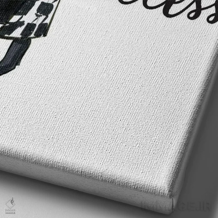 تابلو دکوراتیو آنها را با موفقیت از پا درآور اثر رونگرونگ دوو - نمای نزدیک بافت بوم