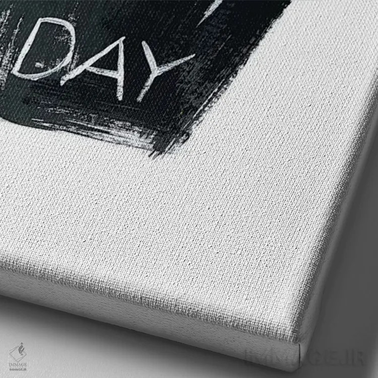 تابلو دکوراتیو جمعه سرخ کردنی اثر رونگرونگ دوو - نمای نزدیک بافت بوم