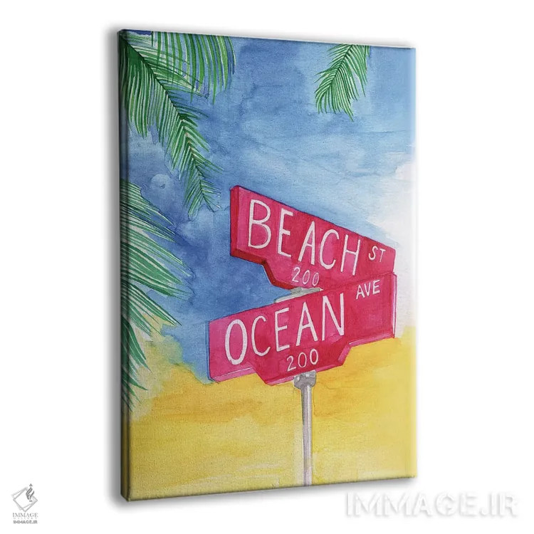 تابلو دکوراتیو خیابان ساحلی اثر رونگرونگ دوو - نمای پرسپکتیو محصول
