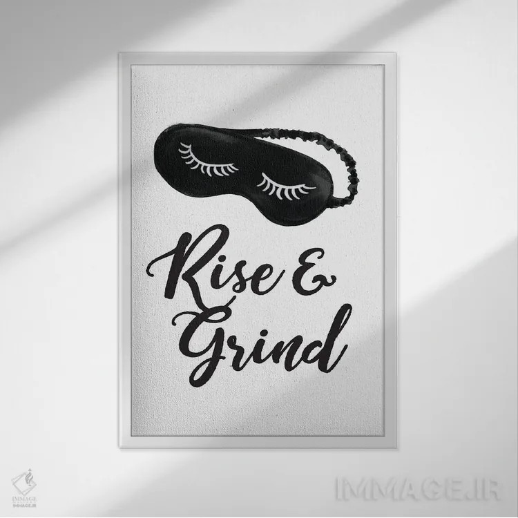 تابلو دکوراتیو بلند شو و بجنگ اثر رونگرونگ دوو - نمای قابدار سفید