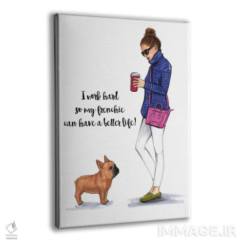 تابلو دکوراتیو عشق فرانسوی اثر رونگرونگ دوو - نمای پرسپکتیو محصول