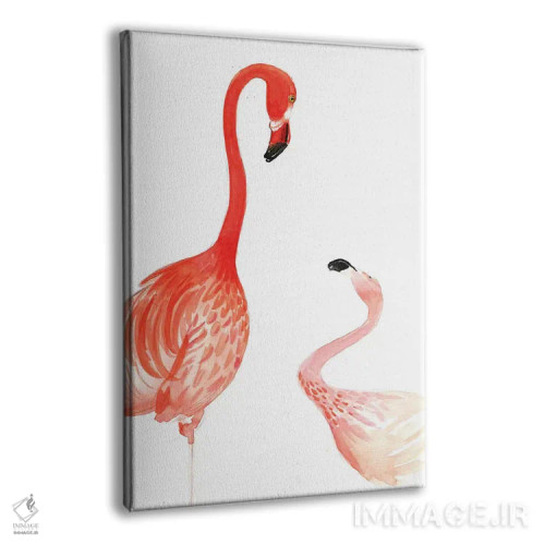 تابلو دکوراتیو فلامینگو اثر رونگرونگ دوو - نمای پرسپکتیو محصول