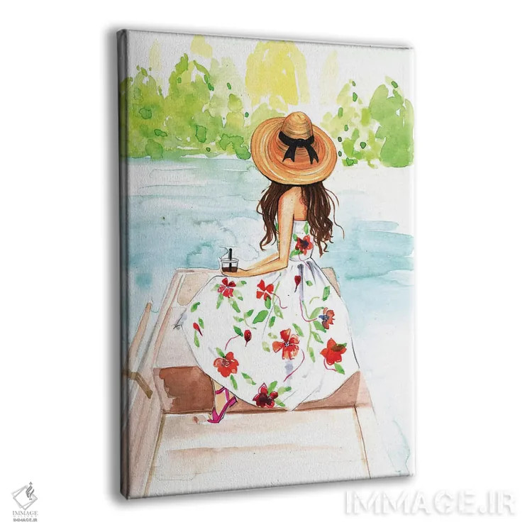 تابلو دکوراتیو قایق سواری در ونیز اثر رونگرونگ دوو - نمای پرسپکتیو محصول