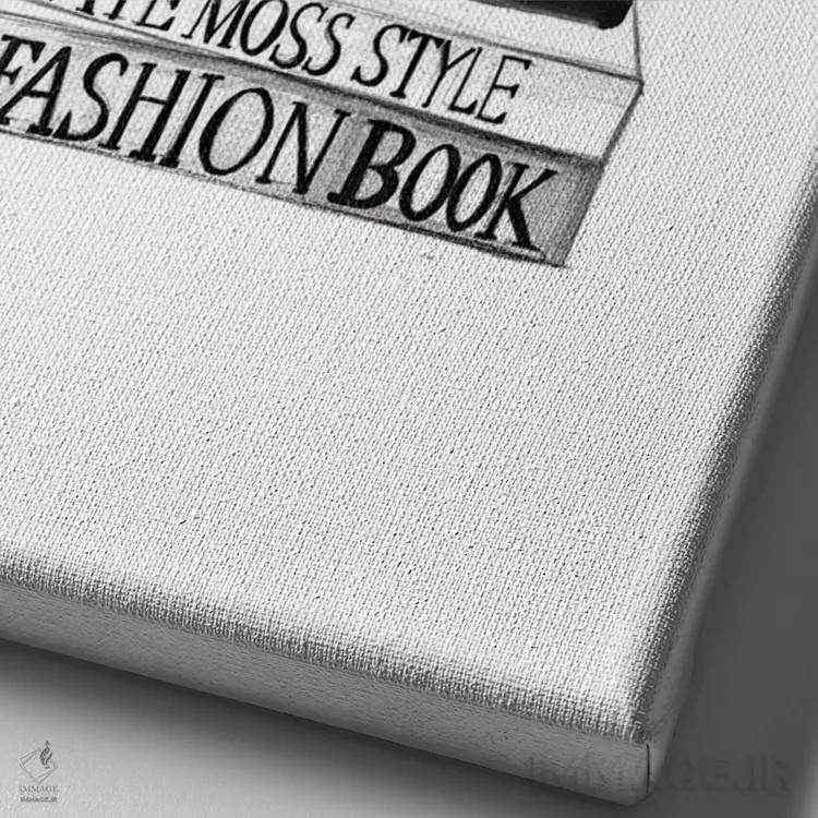 تابلو دکوراتیو کیف سلین اثر رونگرونگ دوو - نمای نزدیک بافت بوم