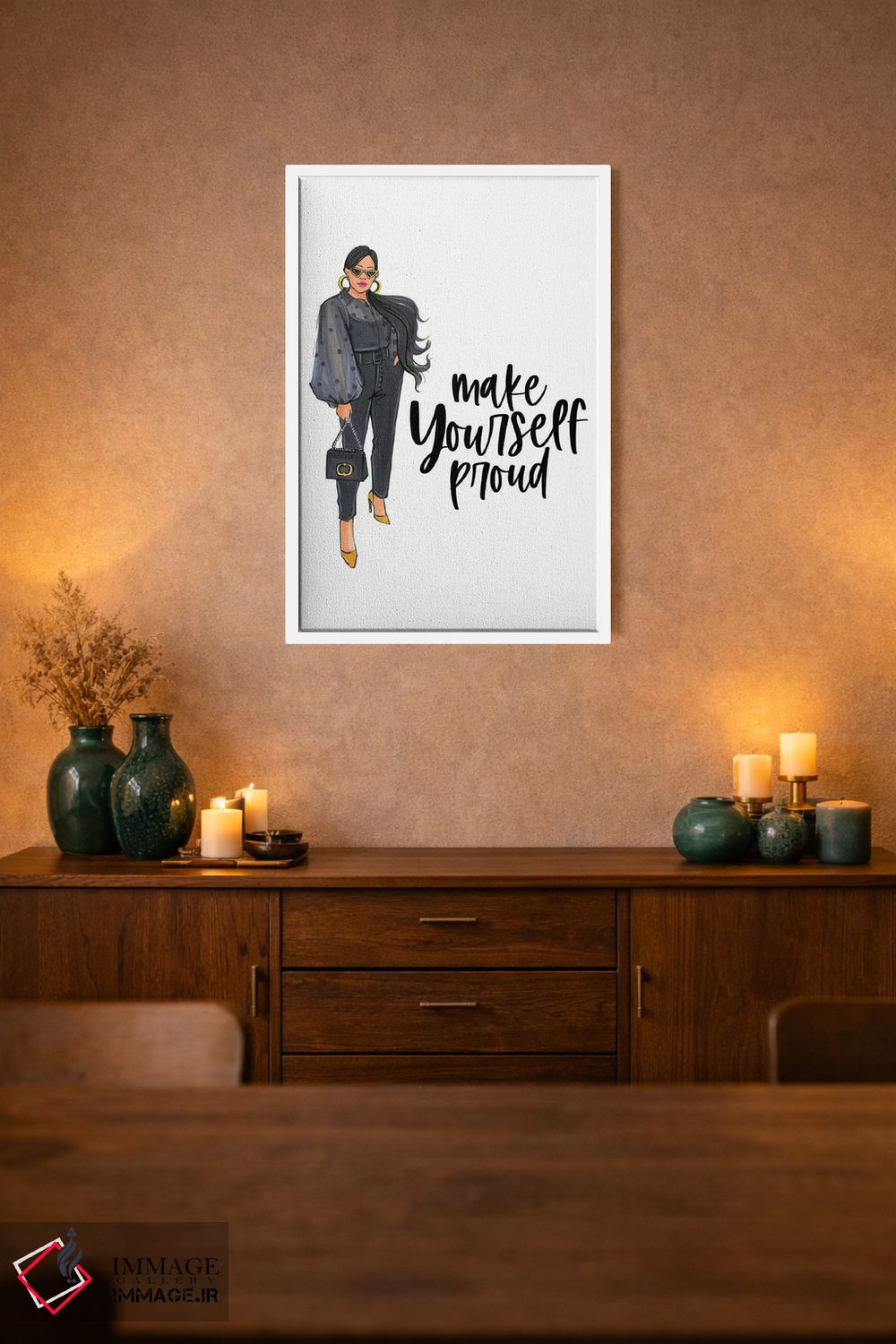 تابلو دکوراتیو باعث افتخار خودت باش اثر رونگرونگ دوو - D1W
