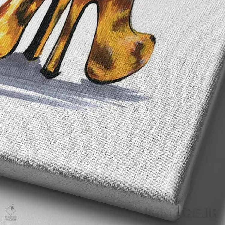 تابلو دکوراتیو آن را عالی انجام بده اثر رونگرونگ دوو - نمای نزدیک بافت بوم