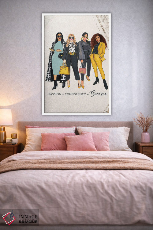 تابلو دکوراتیو اشتیاق و ثبات اثر رونگرونگ دوو - D1W