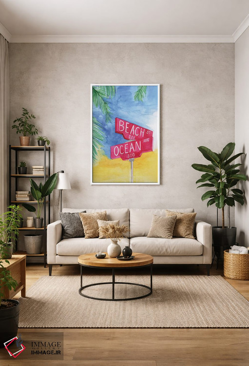 تابلو دکوراتیو خیابان ساحلی اثر رونگرونگ دوو - D1W