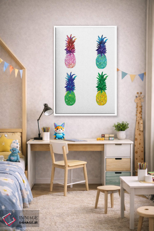 تابلو مینیمال آناناس اثر رونگرونگ دوو - D1W