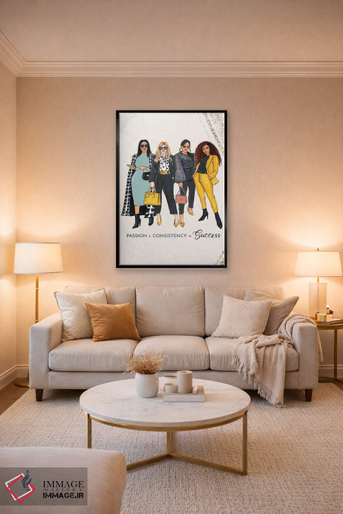 تابلو دکوراتیو اشتیاق و ثبات اثر رونگرونگ دوو - D3B