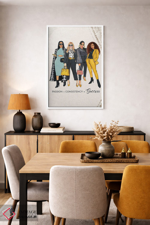 تابلو دکوراتیو اشتیاق و ثبات اثر رونگرونگ دوو - D4W