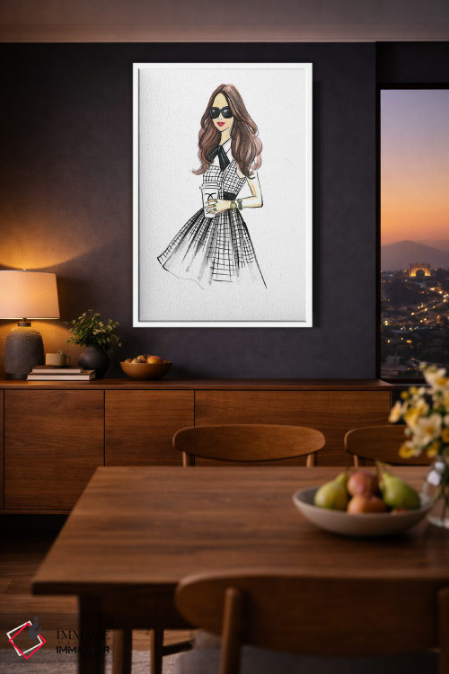 تابلو دکوراتیو برای قهوه برو اثر رونگرونگ دوو - D3W