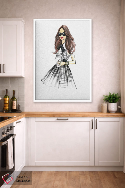 تابلو دکوراتیو برای قهوه برو اثر رونگرونگ دوو - D4W