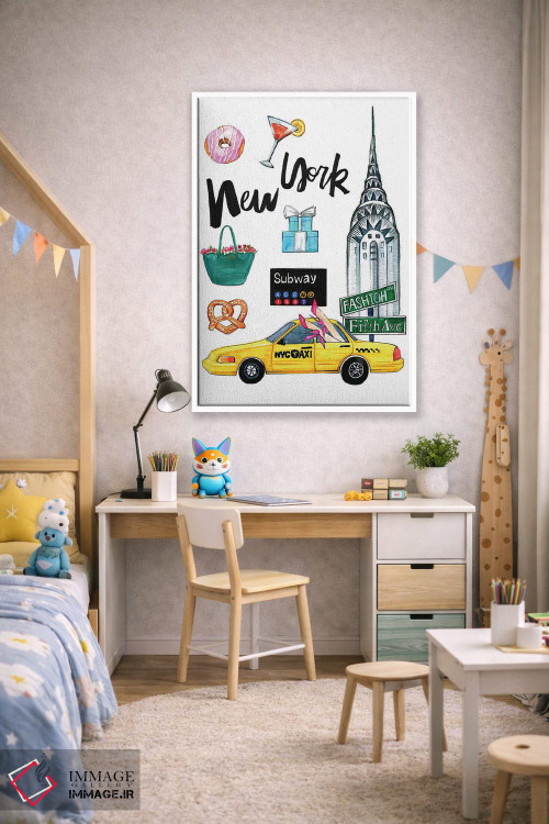 تابلو دکوراتیو نیویورک اثر رونگرونگ دوو - D1W