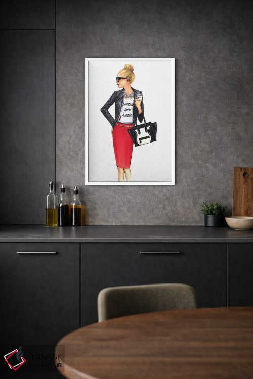 تابلو دکوراتیو دختر مدیر اثر رونگرونگ دوو - D1W