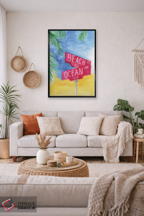 تابلو دکوراتیو خیابان ساحلی اثر رونگرونگ دوو - D3B