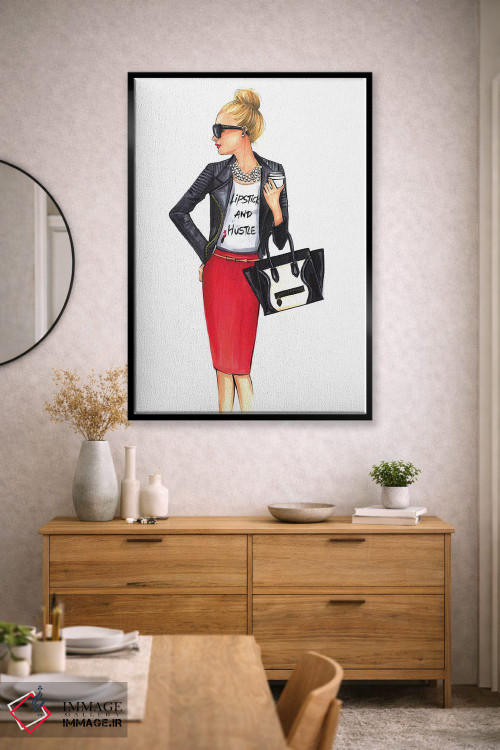 تابلو دکوراتیو دختر مدیر اثر رونگرونگ دوو - D2B