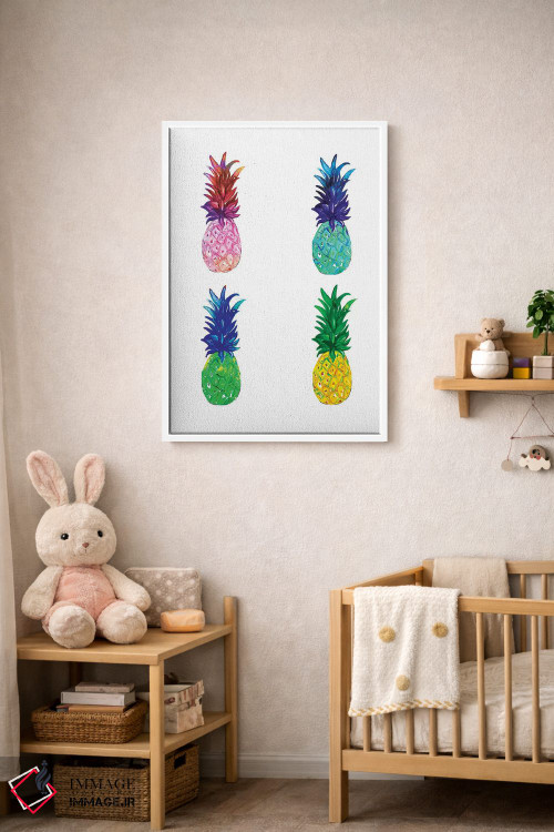 تابلو مینیمال آناناس اثر رونگرونگ دوو - D4W