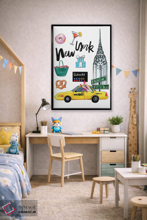 تابلو دکوراتیو نیویورک اثر رونگرونگ دوو - D2B
