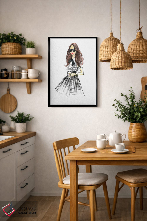 تابلو دکوراتیو برای قهوه برو اثر رونگرونگ دوو - D5B