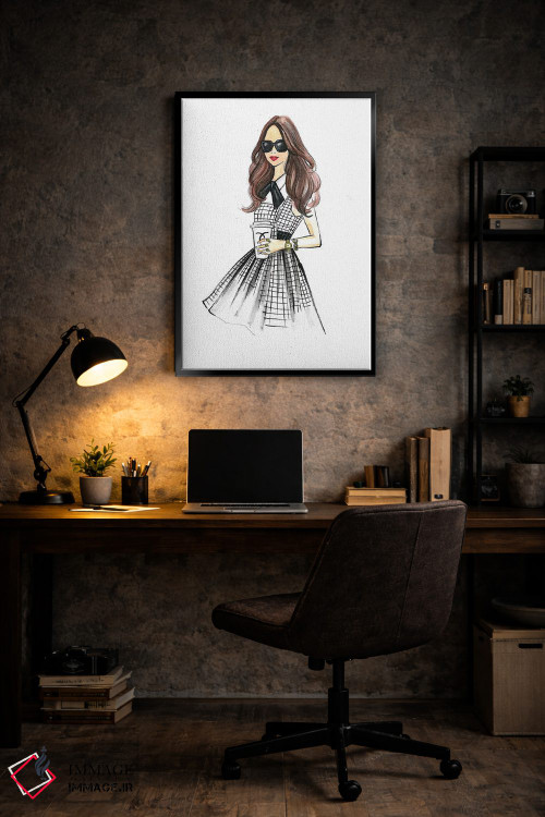 تابلو دکوراتیو برای قهوه برو اثر رونگرونگ دوو - D6B