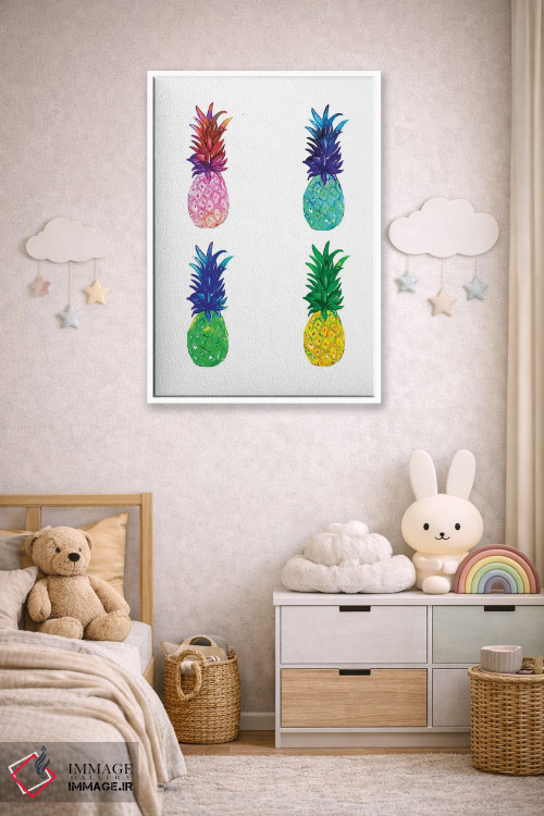 تابلو مینیمال آناناس اثر رونگرونگ دوو - D5W
