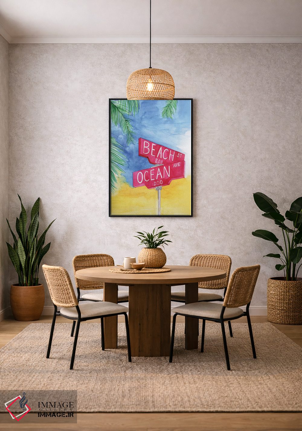تابلو دکوراتیو خیابان ساحلی اثر رونگرونگ دوو - D4B